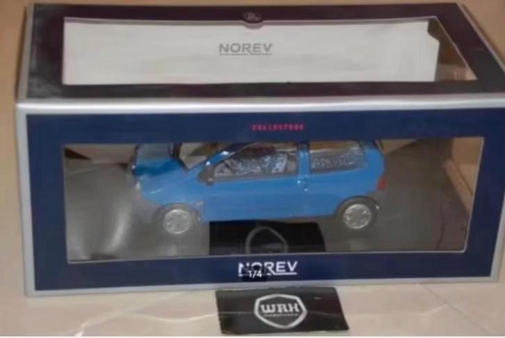 1:18 RENAULT TWINGO 1995 cyan blue Norev 185295 in box WRH, Hobby en Vrije tijd, Modelauto's | 1:18, Zo goed als nieuw, Auto, Norev