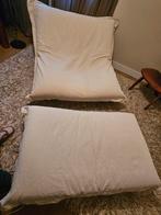 Ligne Roset Stoel met Voetenbankje - Beige, Ophalen, Gebruikt, Beige, Zitzakstoel