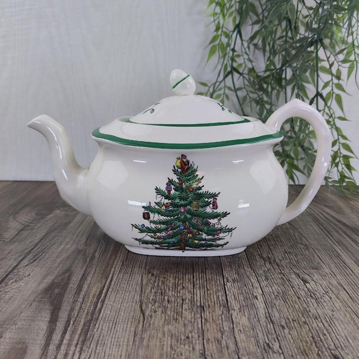 Spode Christmas Tree Theepot, Diversen, Kerst, Zo goed als nieuw, Ophalen of Verzenden