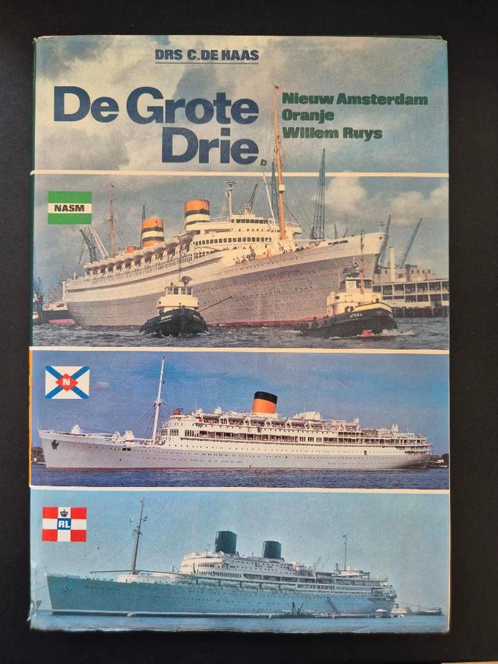 De Grote Drie - C. de Haas (Nieuw A'dam,Oranje,Willem-Ruys), Verzamelen, Scheepvaart, Zo goed als nieuw, Boek of Tijdschrift, Motorboot