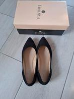 LINEA ZETA suede ballerina maat 40 zwart schoenen leer, Zwart, Zo goed als nieuw, Linea Zeta, Ballerina's