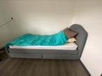 Antraciet grijs bed (1persoons), Huis en Inrichting, Slaapkamer | Bedden, Grijs, 90 cm, Stof, Eenpersoons