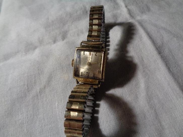 vintage dame polshorloge van velona goldplated, Sieraden, Tassen en Uiterlijk, Horloges | Antiek, Polshorloge, Overige merken