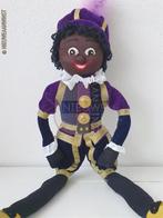Authentieke Etos etalage zwarte Piet pop - 45cm, paars/blauw, Diversen, Sinterklaas, Verzenden, Nieuw