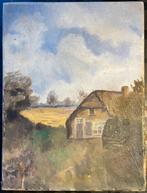 Schilderij - Boerderij - zonder lijst, Ophalen