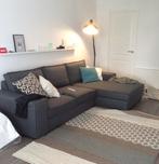Mooie hoekbank (280) met chaise longue (rechts) - antraciet, Ophalen, 250 tot 300 cm, Gebruikt, Hoekbank