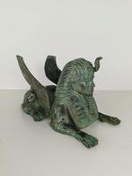 Bronzen Sfinx Tafel met Glazen Bovenblad, Ophalen