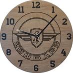Themaklok met een Zundapp brommer logo (1), Ophalen of Verzenden, Nieuw, Wandklok