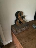 Letter brons en matzwart & teken, Ophalen of Verzenden