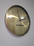Riverdale Wandklok Ray Ø50cm goudkleurig, Ophalen of Verzenden, Zo goed als nieuw, Analoog, Wandklok