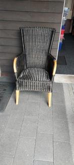 Rotan stoelen set 4 st, Ophalen, Zwart, Riet of Rotan, Zo goed als nieuw