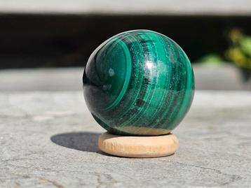 Mooi malachiet bolletje 28 mm beschikbaar voor biedingen