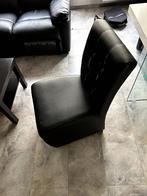 Leren Stoelen, Huis en Inrichting, Stoelen, Ophalen, Gebruikt, Zwart, Leer