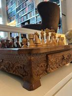 Schaakspel | Schaaktafel incl. stukken, Antiek en Kunst, Ophalen