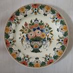 De porceleyne fles delft groot  polychroom wandschotel, Ophalen of Verzenden
