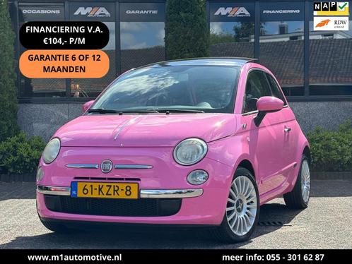 Fiat 500 1.2 Rosa AUTOMAAT | PANO | A/C | 1E EIG, Auto's, Fiat, Bedrijf, Te koop, ABS, Airbags, Airconditioning, Centrale vergrendeling