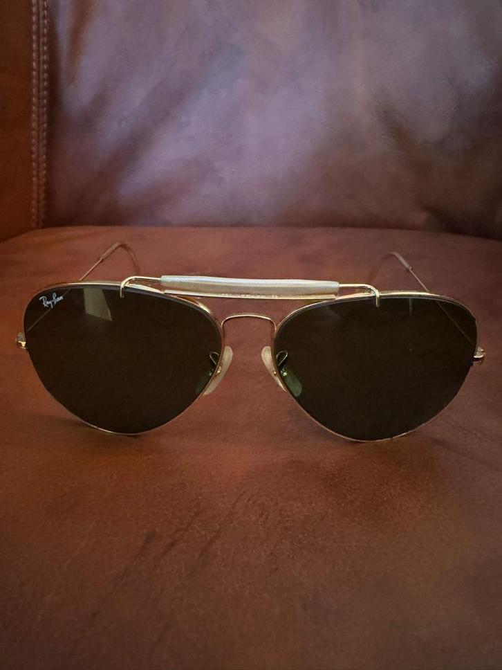 Vintage B&L Ray-Ban Aviator Outdoorsman 62mm zonnebril O21, Sieraden, Tassen en Uiterlijk, Zonnebrillen en Brillen | Heren, Zo goed als nieuw