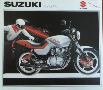 Folder SUZUKI Katana GS(X) 400/ 550/ 650/ 750/ 1100 09/1982 beschikbaar voor biedingen