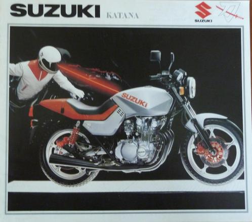 Folder SUZUKI Katana GS(X) 400/ 550/ 650/ 750/ 1100 09/1982, Motoren, Handleidingen en Instructieboekjes, Suzuki, Ophalen of Verzenden