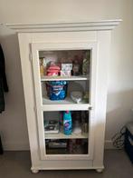 Schattig servieskastje/linnenkast, Huis en Inrichting, Kasten | Vitrinekasten, Ophalen, 50 tot 100 cm, Zo goed als nieuw, Landelijk, brocante enz