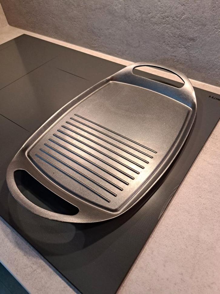 Grillpan - Ideaal voor vlees en groenten!, Huis en Inrichting, Keuken | Potten en Pannen, Zo goed als nieuw, Koekenpan of Braadpan