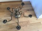 Koperen kroonluchter, 5 lichts kandelaar, hanglamp, ø 50 cm., Ophalen, Gebruikt, Metaal