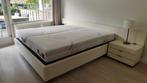 wit 2-persoonsbed in goede staat, Ophalen, Wit, Tweepersoons, 180 cm