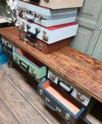 Handmade Suitcase Cabinet | Loods66, 5 laden of meer, Minder dan 100 cm, 25 tot 50 cm, 200 cm of meer