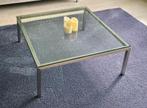 Metaform DD salontafel – glas & RVS, Ophalen, 50 tot 100 cm, Minder dan 50 cm, Rechthoekig