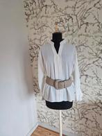 Ivoorkleurige blouse maat m, Ophalen of Verzenden, Zo goed als nieuw, Maat 38/40 (M), Wit