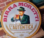 Lichtbak reclame Birra Moretti italiaans bier wandbord, Ophalen of Verzenden, Reclamebord, Plaat of Schild, Overige merken