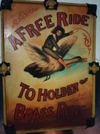 Houten Reclamebord met Gans - 55x40cm, Ophalen of Verzenden, Nieuw, Reclamebord