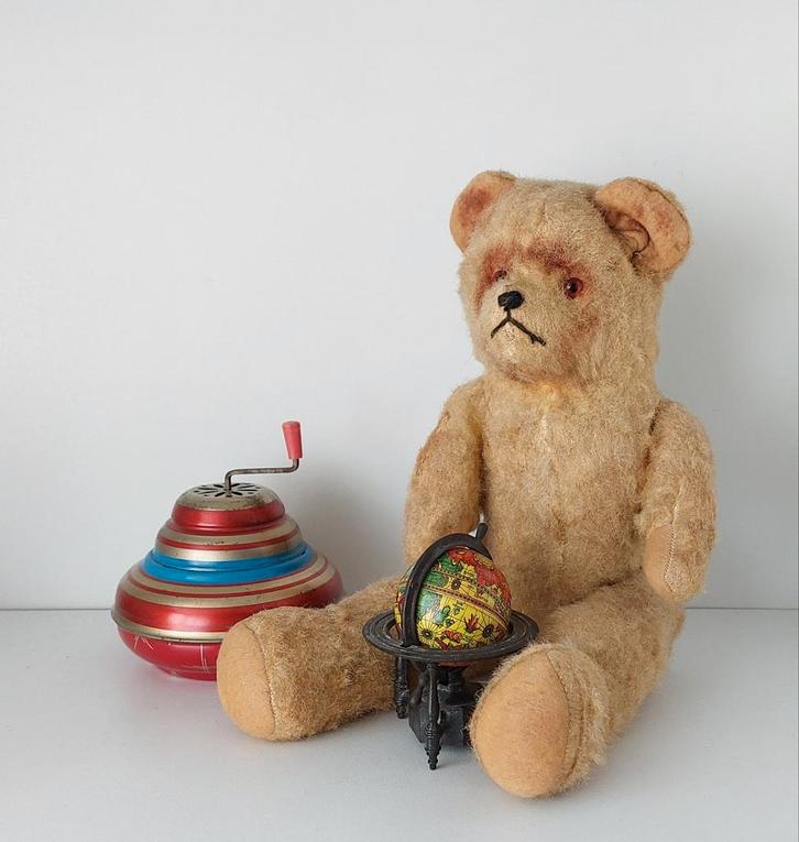 Oude teddybeer~beertje, Antiek en Kunst, Antiek | Speelgoed, Ophalen of Verzenden