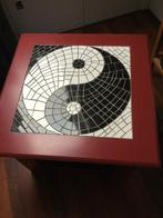 Uniek handmade tafeltje, Gebruikt, Vierkant, 55 tot 75 cm, Oosters