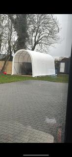 Garage tent 4,3 x 4,3 x 9,2 meter kleur wit., Zakelijke goederen, Machines en Bouw | Keten en Containers, Ophalen