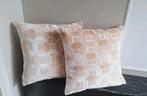 Beige luxe kussens 2x 45x45 cm japandi chic sierkussens, Huis en Inrichting, Beige, Vierkant, Nieuw, Ophalen of Verzenden
