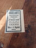 Advertentie Biggelaar Pruimtabak Breda 1923, Ophalen of Verzenden, Zo goed als nieuw, Overige typen