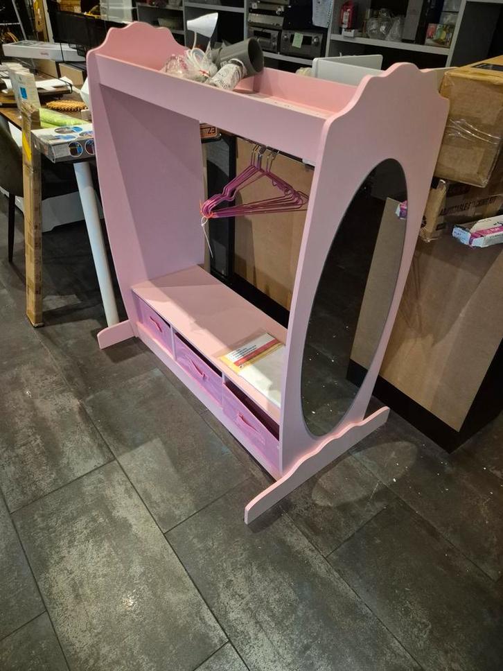 Nieuwe Kledingkast met Spiegel, Mandjes & Opbergruimte, Kinderen en Baby's, Kinderkamer | Commodes en Kasten, Nieuw, Kast, 105 cm of meer