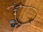 Pandora armband met bedels, Sieraden, Tassen en Uiterlijk, Armbanden, Ophalen, Zo goed als nieuw, Met bedels of kralen, Zilver