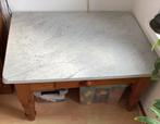 Marmeren salontafel met lade. Helemaal gaaf., Huis en Inrichting, Tafels | Salontafels, Ophalen, Rechthoekig, 50 tot 100 cm, Minder dan 50 cm