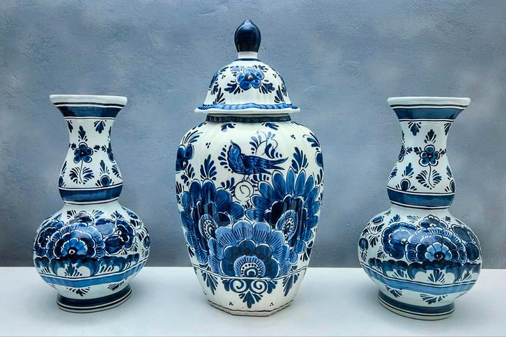 💥 Holland - Delfts Blauwe Vazen cq. Kaststel, Antiek en Kunst, Antiek | Vazen, Ophalen of Verzenden