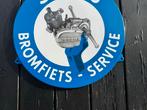 Oude Sachs Bromfiets Service Emaille Reclamebord, Ophalen of Verzenden