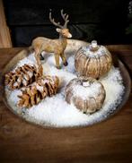 Sfeervolle decoratie op dienblad met sneeuw, Ophalen of Verzenden