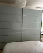 Grote kledingkast met glazen schuifdeuren, Ophalen, Gebruikt, 200 cm of meer, Met hangruimte