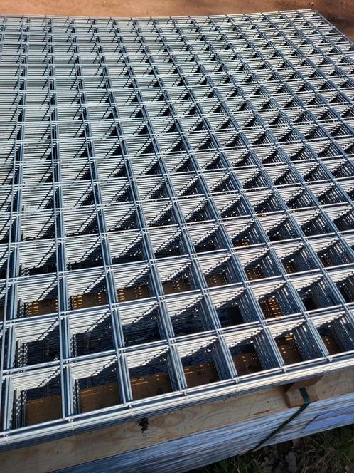 10x10cm gaaspanelen 180x180cm 4mm dik thermisch verzinkt, Tuin en Terras, Gaas en Draad, Nieuw, Gaas, 20 meter of meer, Ophalen