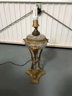 Antieke bronzen tafellamp, Ophalen of Verzenden, Zo goed als nieuw