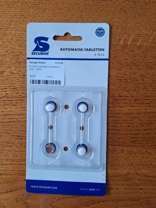 Smettablet Secumar reddingvest., Watersport en Boten, Accessoires en Onderhoud, Nieuw, Ophalen of Verzenden