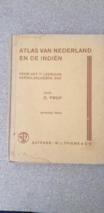 4804 atlas van nederland en de indien 7e druk uit 1930, Antiek en Kunst, Antiek | Boeken en Bijbels, Verzenden