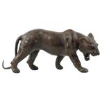 Mid Century Lederen Panter Beeld Papier Mache Verzamelitem, Ophalen of Verzenden, Gebruikt, Dier