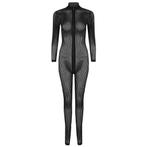 Doorzichtige zwarte dames catsuit / bodysuit jumpsuit sexy, Nieuw, Kleding, Verzenden